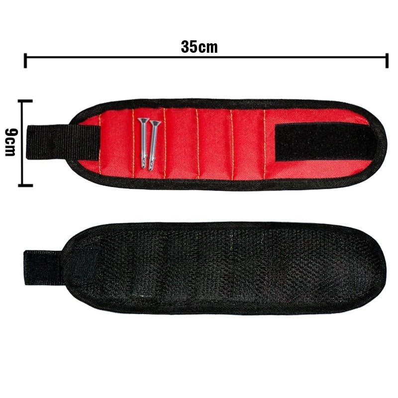 Magnetische armband voor schroeven, gereedschap en spijkers