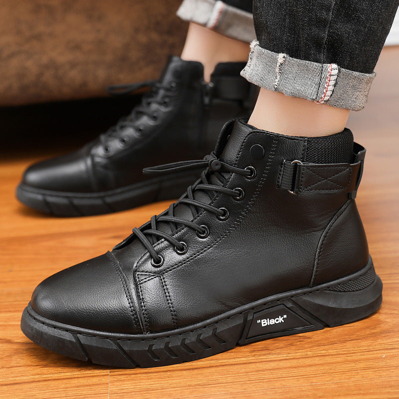 Heren Chukka Boots van Echt Leer met Fleecevoering en Orthopedische Zool