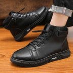 Heren Chukka Boots van Echt Leer met Fleecevoering en Orthopedische Zool