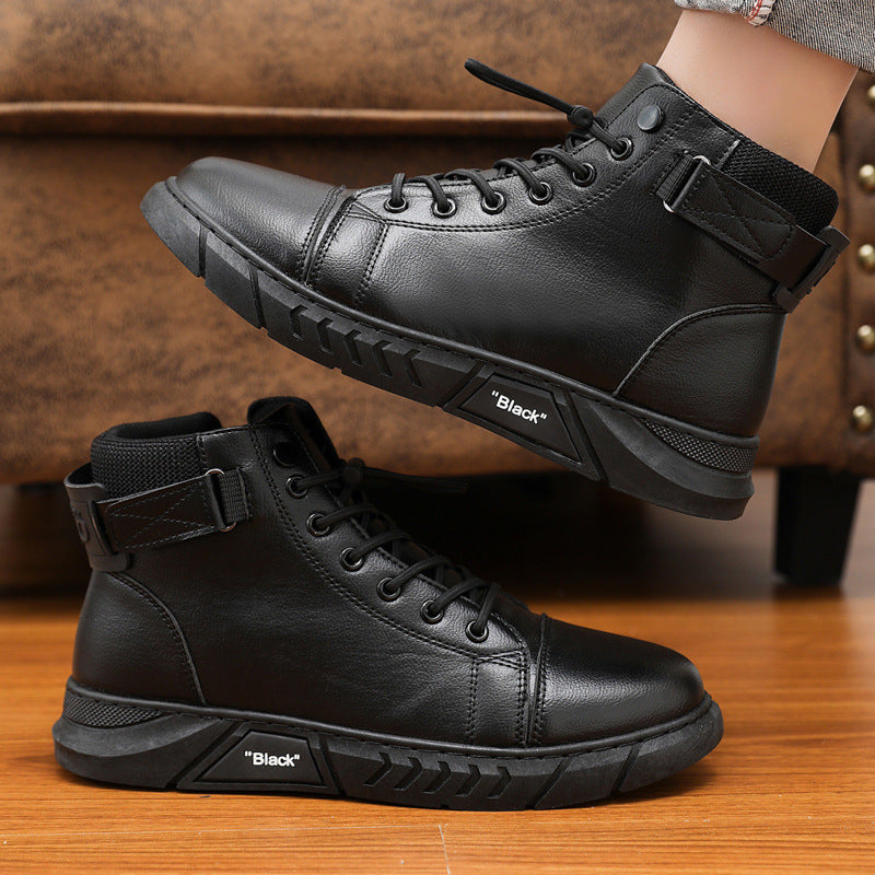 Heren Chukka Boots van Echt Leer met Fleecevoering en Orthopedische Zool
