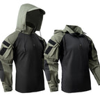 Tactisch sneldrogend gevechtsshirt met capuchon voor heren