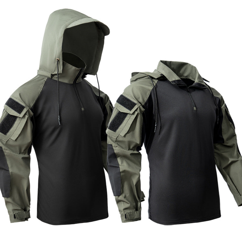 Tactisch sneldrogend gevechtsshirt met capuchon voor heren