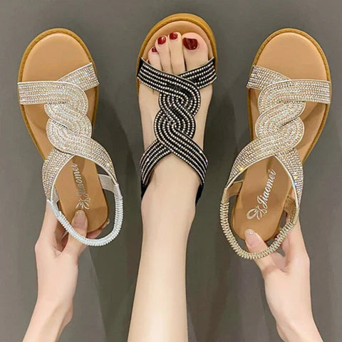 Vrouwelijke Orthopedische Lederen Sandalen - OrthoGlam