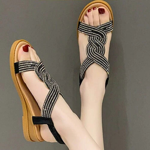 Vrouwelijke Orthopedische Lederen Sandalen - OrthoGlam