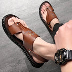 Herenleren antislip sandaal - UrbanWalk