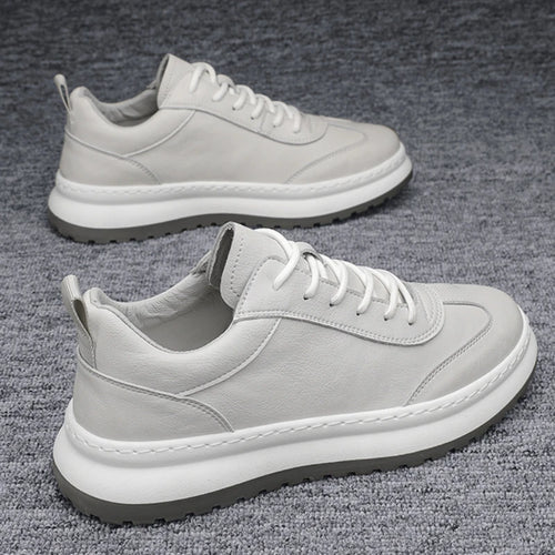 Herenleren Platform Sneakers - ClassicLift