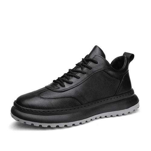 Herenleren Platform Sneakers - ClassicLift