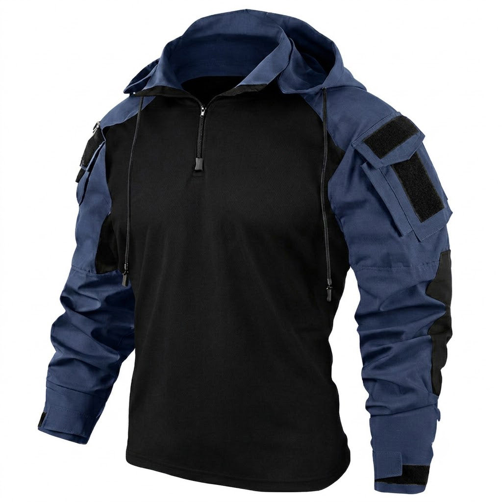 Tactisch sneldrogend gevechtsshirt met capuchon voor heren