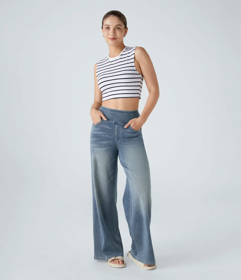 FlexFit™ | Comfortabele & Elastische Broek Met Hoge Taille