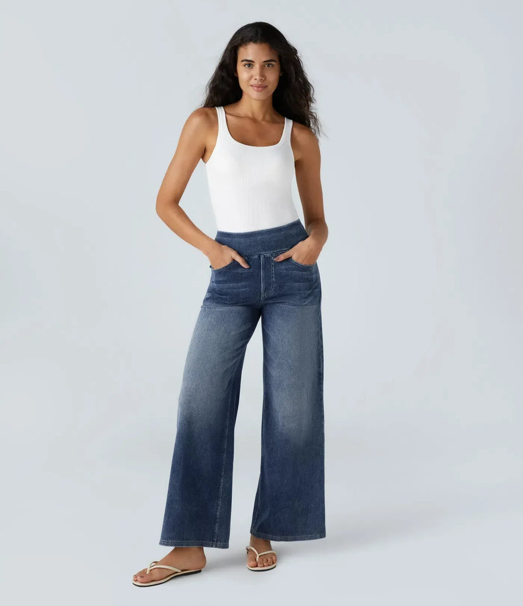 FlexFit™ | Comfortabele & Elastische Broek Met Hoge Taille