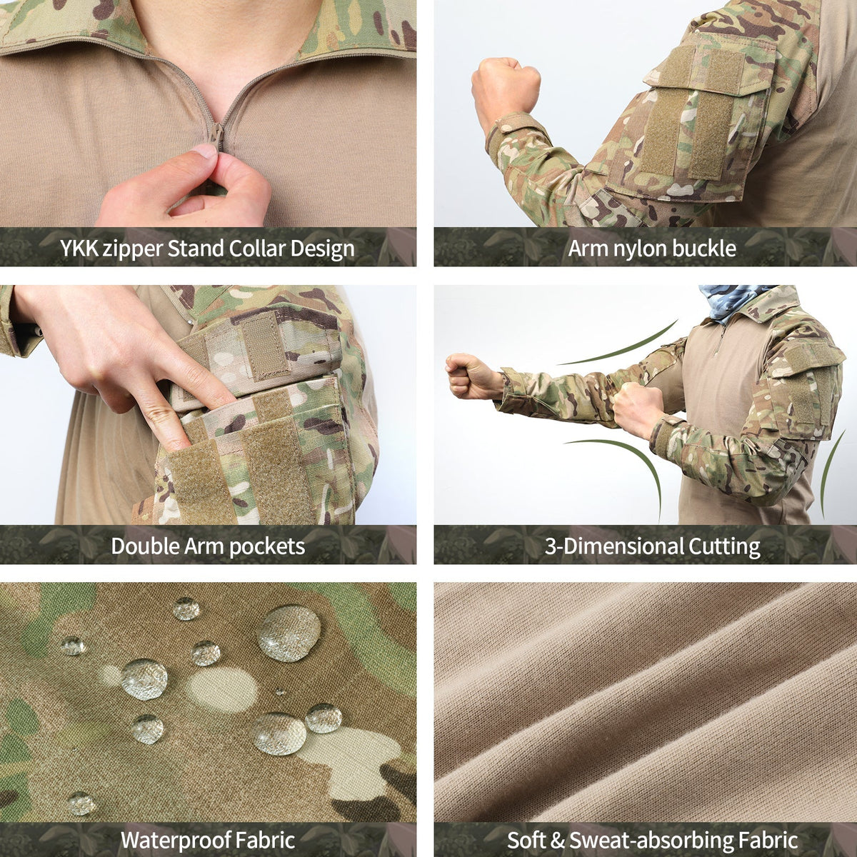 G3 Pro – Tactisch herenuniform met camouflageprint