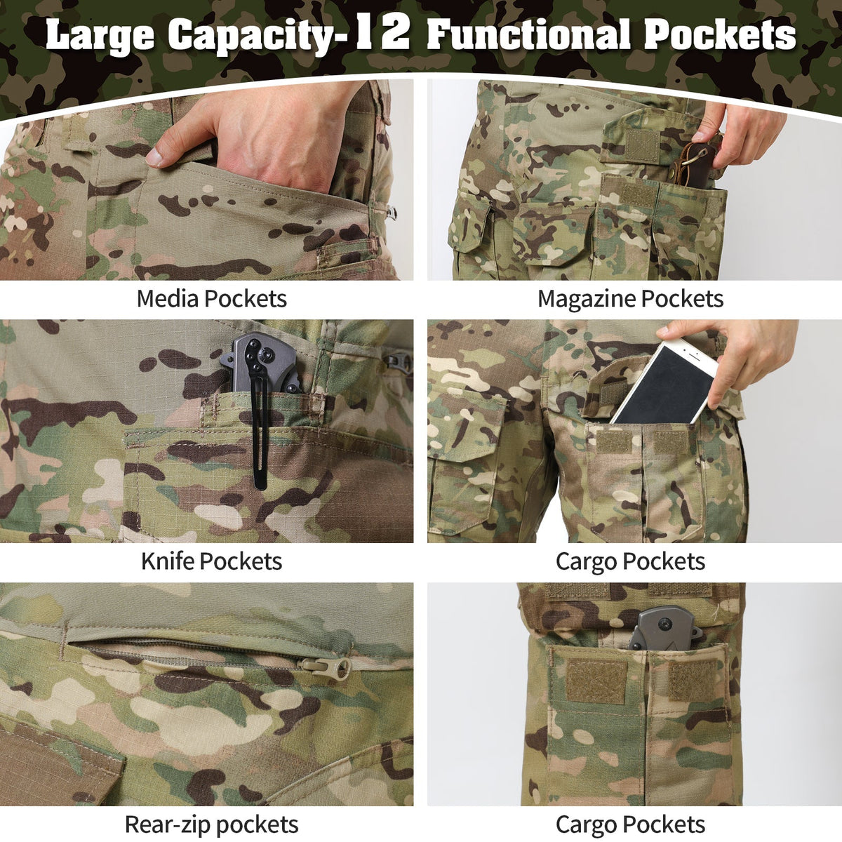 G3 Pro – Tactisch herenuniform met camouflageprint