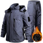 Waterdichte tactische softshell herenset met fleecevoering
