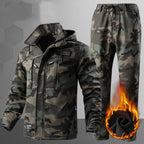 Waterdichte tactische softshell herenset met fleecevoering