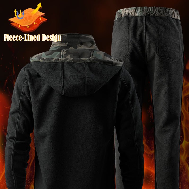 Waterdichte tactische softshell herenset met fleecevoering