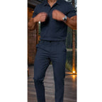 Heren Tweedelig Set Lichtgewicht Casual Pak