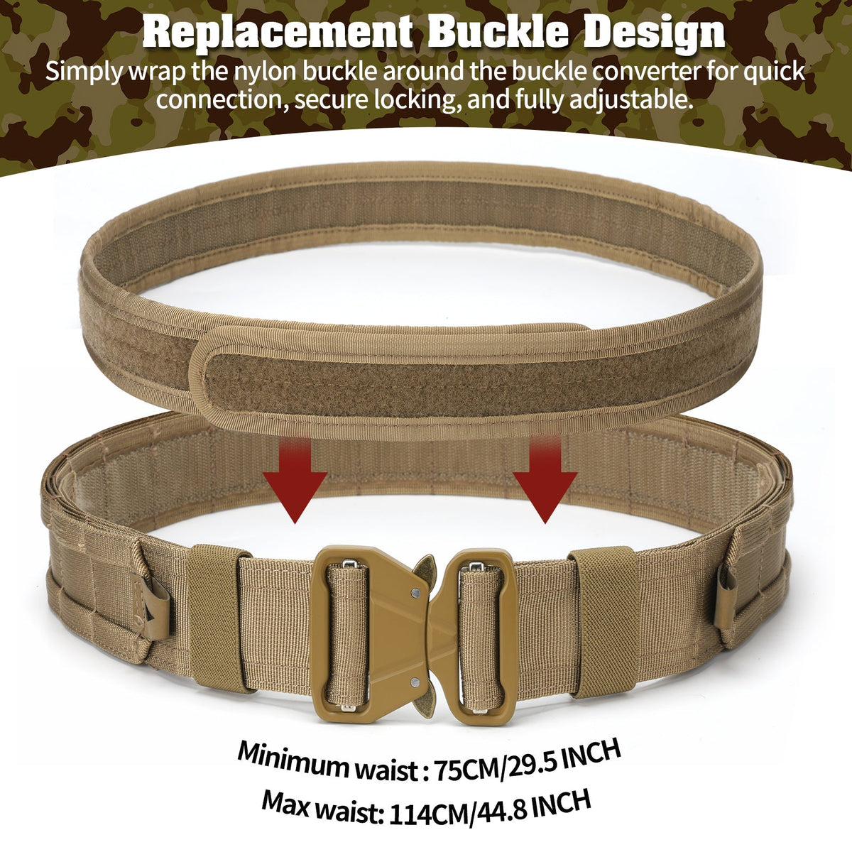 5-in-1 Tactical Duty Riem met Snelontgrendeling