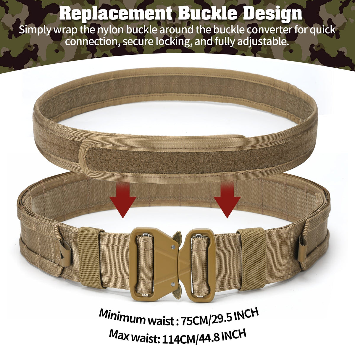 5-in-1 Tactical Duty Riem met Snelontgrendeling